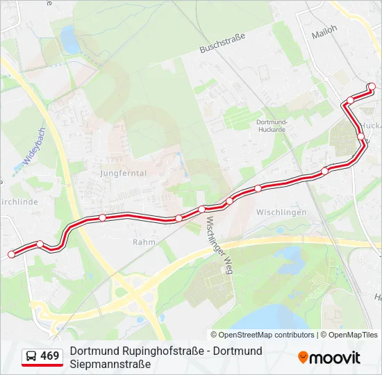 469 Bus Line Map