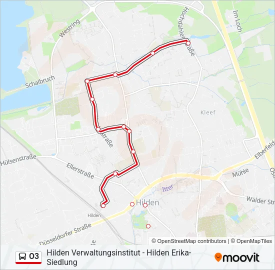 O3 Bus Line Map