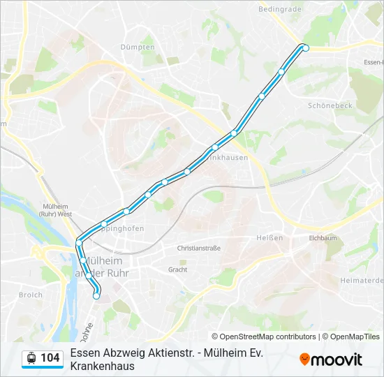 104 Light Rail Line Map