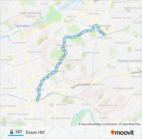 107 Light Rail Line Map