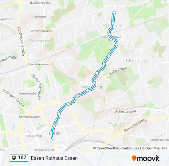 107 Light Rail Line Map