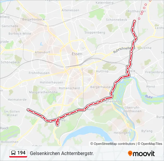 194 Bus Line Map