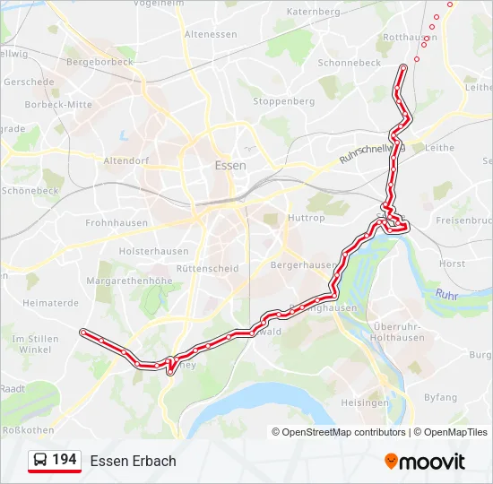 194 Bus Line Map