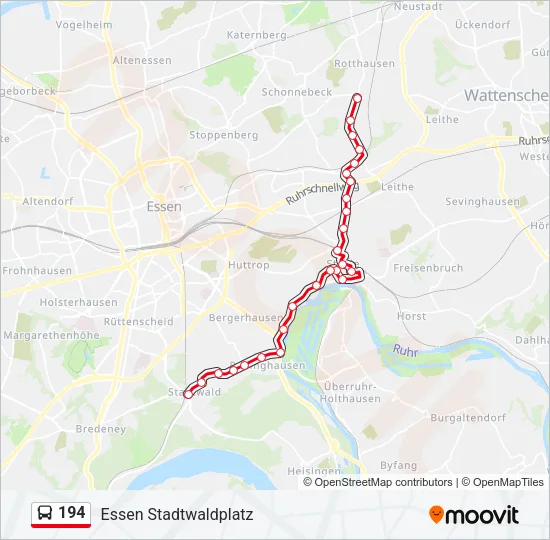 194 Bus Line Map
