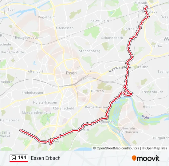 194 Bus Line Map