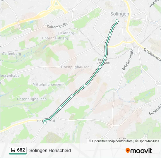 682 Bus Line Map