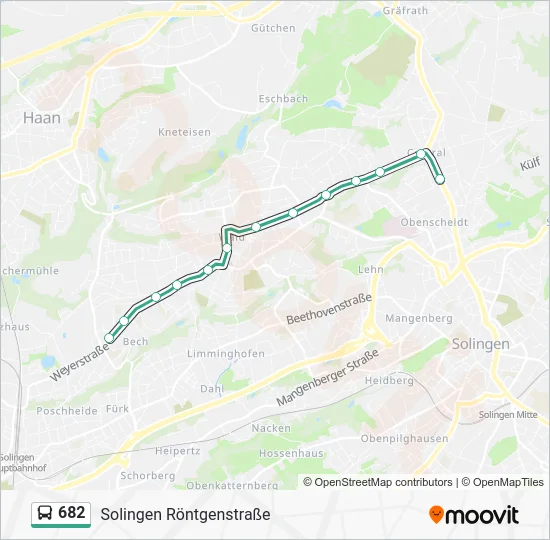 Автобус 682: карта маршрута