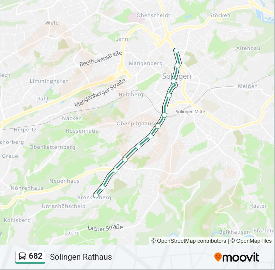 682 Bus Line Map
