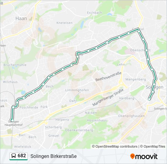 682 Bus Line Map