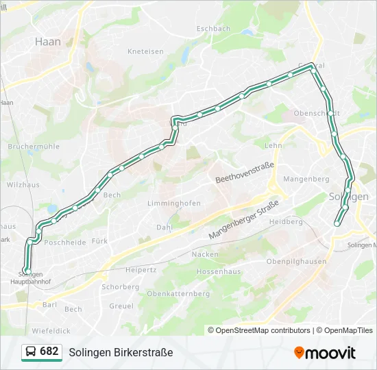 682 Bus Line Map