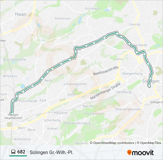 682 Bus Line Map