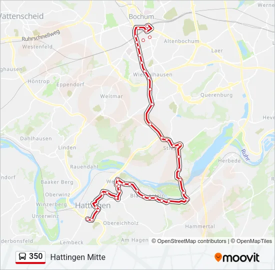 350 Bus Line Map