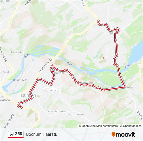 350 Bus Line Map