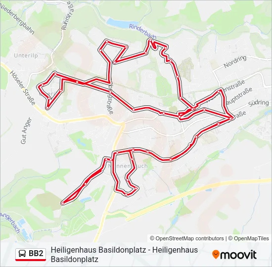 BB2 Bus Line Map
