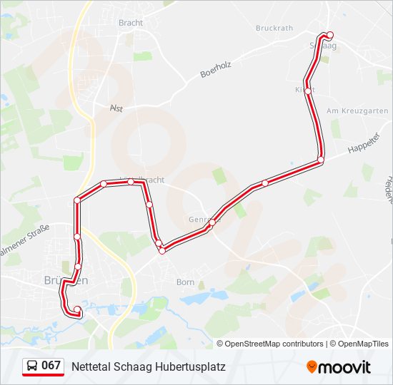 067 Bus Line Map