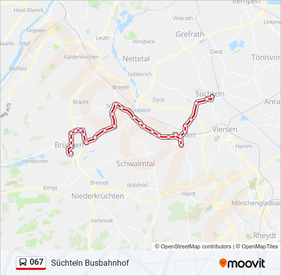 067 Bus Line Map