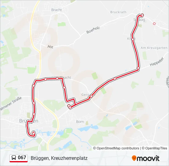067 Bus Line Map