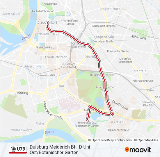 u79 Route Fahrpläne, Haltestellen & Karten DUni Ost/Botanischer