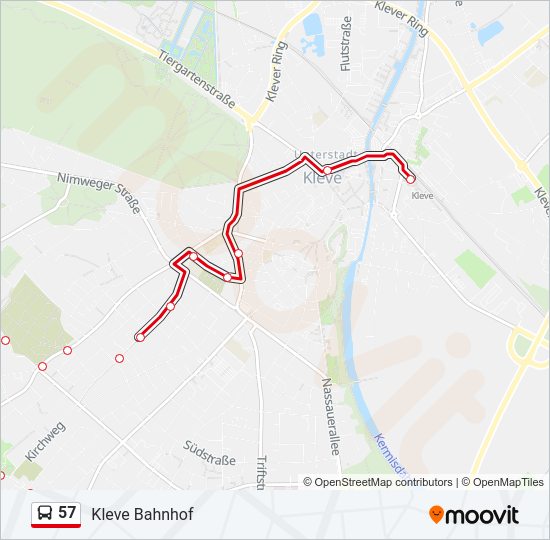 57 bus Line Map