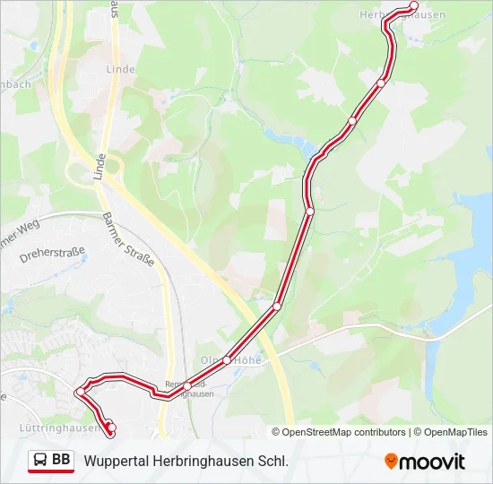 BB Bus Line Map
