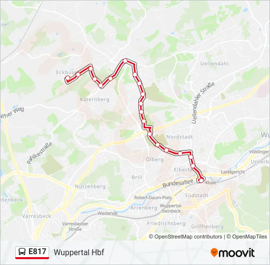 E817 Bus Line Map