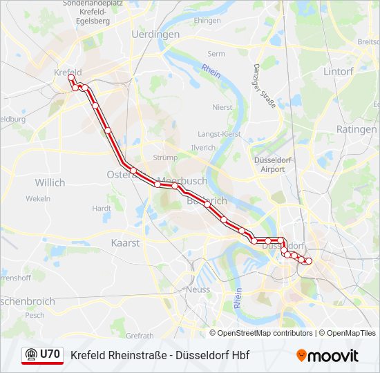 U70 Subway Line Map