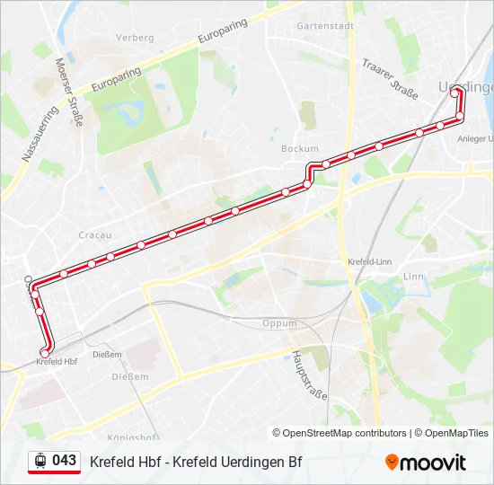 043 Light Rail Line Map