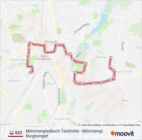 022 Route: Fahrpläne, Haltestellen & Karten - Mönchengladbach Eibenstraße (Aktualisiert)