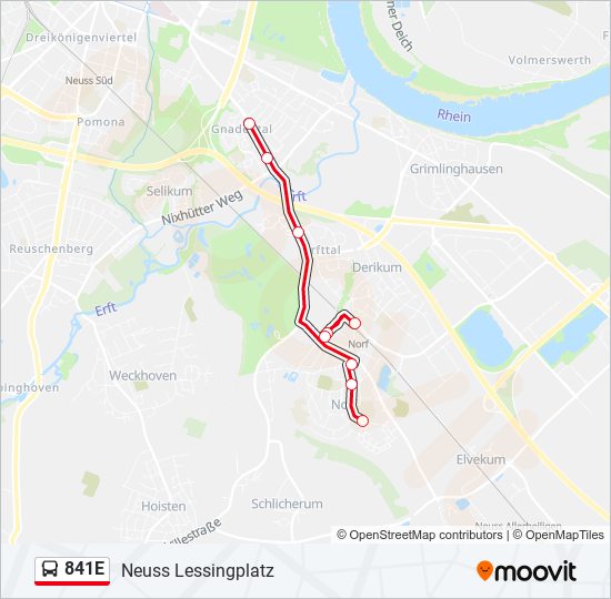 841E bus Line Map