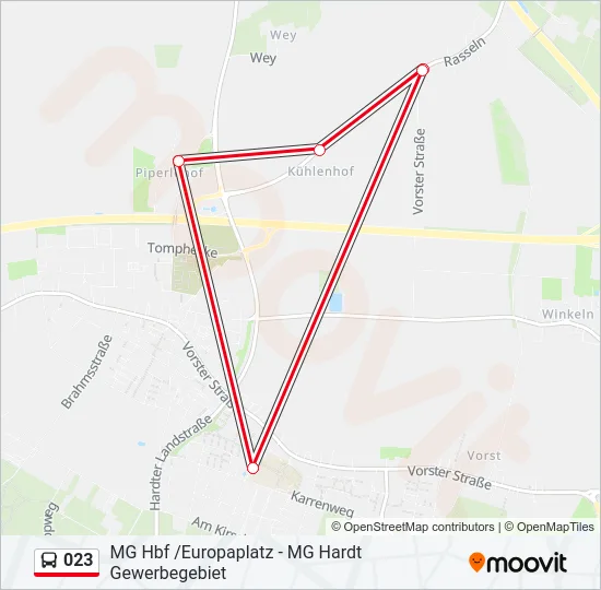 023 Bus Line Map