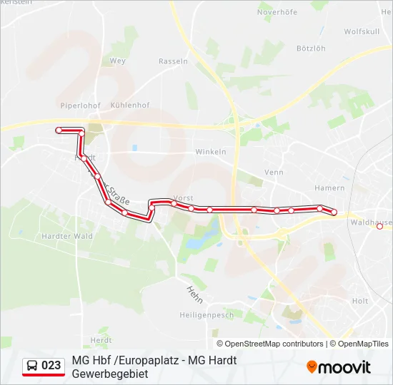 023 Bus Line Map