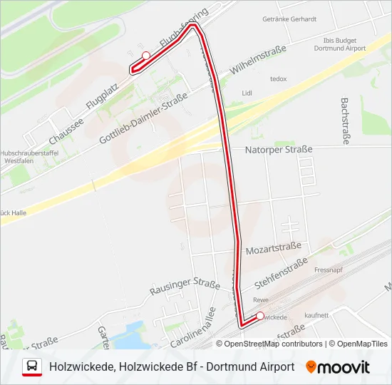 Автобус AIRPORTSHUTTLE: карта маршрута