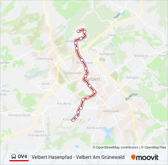 OV4 Bus Line Map