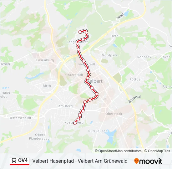 OV4 Bus Line Map