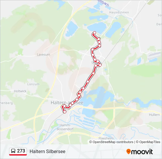 273 Bus Line Map