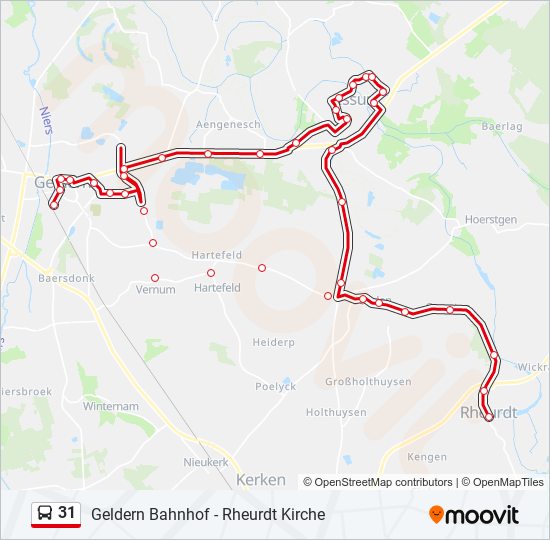 31 bus Line Map