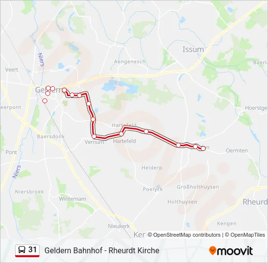 31 Bus Line Map