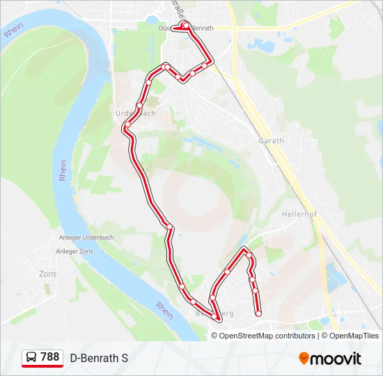 788 Bus Line Map