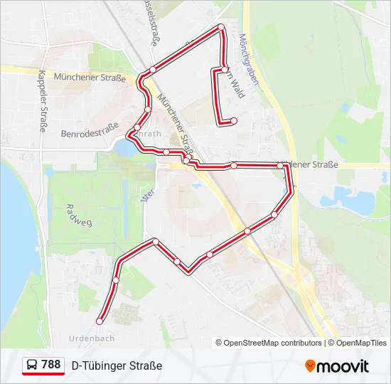 788 Bus Line Map