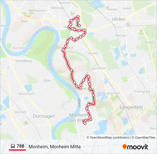 788 Bus Line Map