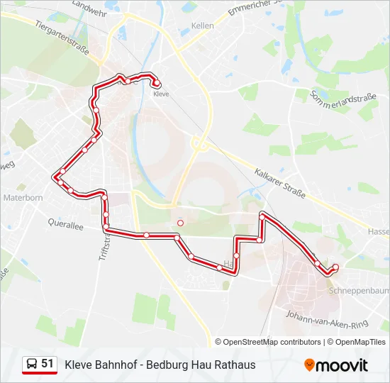 51 Bus Line Map