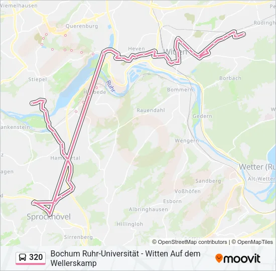 320 Bus Line Map
