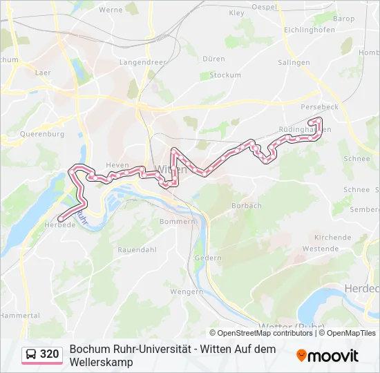 320 Bus Line Map