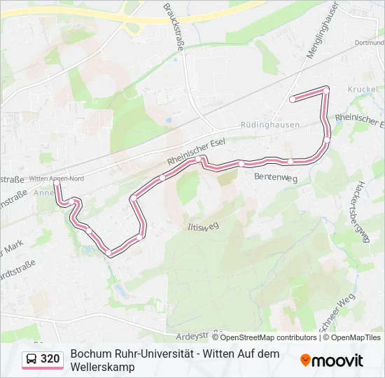 320 Bus Line Map