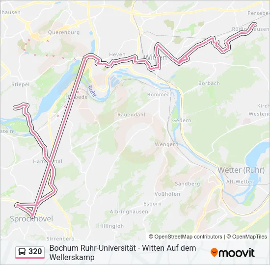 320 Bus Line Map