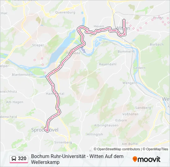 320 Bus Line Map