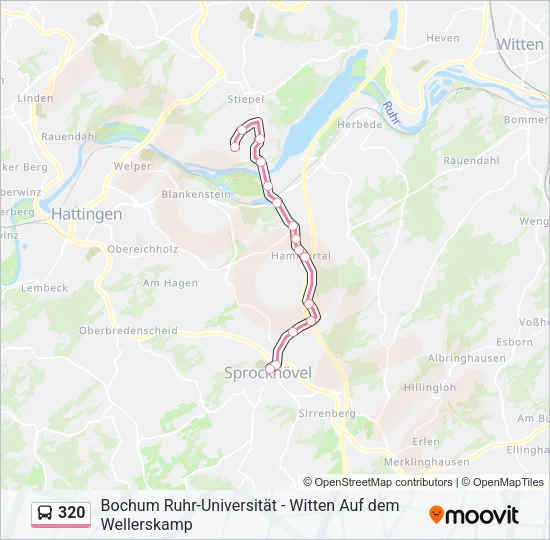 320 Bus Line Map