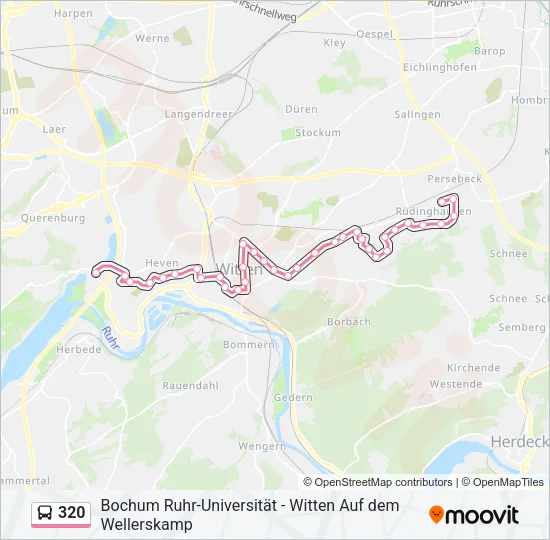 320 Bus Line Map