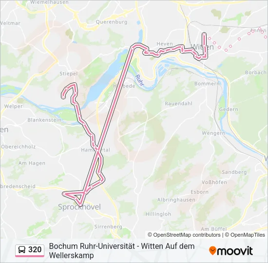 320 Bus Line Map