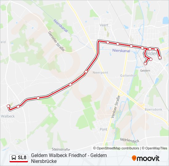 SL8 bus Line Map